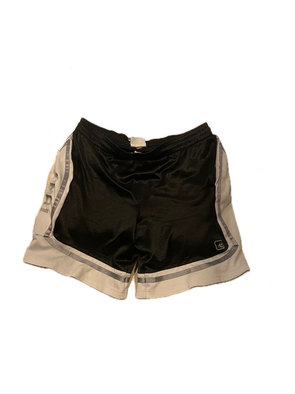 AND1 Black White Basketball Shorts Mens Large